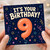 9th Birthday Card, Colourful Balloon and Confetti Design