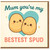 Mum You're My Bestest Spud Birthday Card - Cute Potato Pun Heart Design for Mum