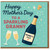 Mother's Day Card for Granny - Happy Mother's Day to a Sparkling Granny - Popping Fizz Bottle and Champagne Glasses Design