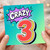 3rd Birthday Card, - Crazy Comic Style Design