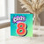 8th Birthday Card, Crazy Comic Style Number 8 Birthday Card