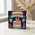 14th Birthday Card, Colourful Retro Cake and Balloons Design