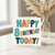 8th Birthday Card, Happy 8 Birthday Today Colourful Party Design