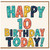 10th Birthday Card, Happy 10 Birthday Today Card
