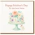 Mother's Day Card for Nana - Floral Cake Illustration with 'Happy Mother's Day To the Best Nana' - Elegant Watercolour Style, With Love Tag - Grandmother/Nana Card
