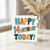 14th Birthday Card, Happy 14th Birthday Today Colourful Typographic Card