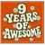 9th Birthday Card, 9 Years Of Awesome Retro Daisy Design