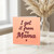 I Get It From My Mama Mother's Day Card for Mum - Playful Typographic Design on Peach Background, Cute and Cheeky