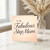 To My Fabulous Step Mum Card - Mother’s Day Card for Stepmum - Elegant Script on Soft Blush - Heartfelt Step Mum Greeting