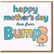 Mother's Day Card from Bump - Cute Colourful Lettering with Bump Character - For Mum-to-Be, From the Pregnancy Mother's Day Card, Mummy to Be