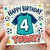 4th Birthday Card, Football Shirt Soccer Theme