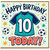 10th Birthday Card, Football Shirt Design