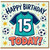 15th Birthday Card, Football Soccer Shirt Design