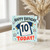 10th Birthday Card, Football Shirt Design Happy Birthday Today Card