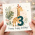 3rd Birthday Card, Giraffe Happy Birthday Card