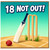 18th Birthday Card, 18 Not Out Cricket Card