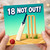 18th Birthday Card, 18 Not Out Cricket Card