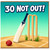 30th Birthday Card, 30 Not Out Cricket Card