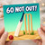 60th Birthday Card, 60 Not Out Cricket Card