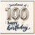 100th Birthday Card, Sensational at 100 Happy Birthday