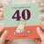40th Birthday Card, Funny Cat Birdy Told Me You're 40