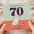 70th Birthday Card, Funny Cat Birthday Card for 70 Year Old