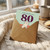 80th Birthday Card, Humorous Cat and Bird Design