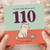 110th Birthday Card, Funny Cat and Bird Joke Card