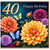 40th Birthday Card, Floral Butterfly Happy Birthday Card