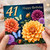 41st Birthday Card, Happy Birthday Floral Card with Butterflies