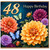48th Birthday Card, Happy Birthday Floral Card with Butterflies