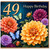 49th Birthday Card, Happy Birthday Floral Butterfly Card