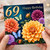 69th Birthday Card, Floral Butterfly Happy Birthday Card