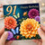 91st Birthday Card, Floral Butterflies Happy Birthday