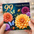 99th Birthday Card, Floral Happy Birthday Card with Butterflies