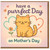Mother's Day Card for Mum - Cute Cat 'Have a Purrfect Day' Pun, Hearts and Flowers