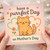 Mother's Day Card for Mum - Cute Cat 'Have a Purrfect Day' Pun, Hearts and Flowers