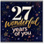 27th Birthday Card, Wonderful Years Of You Birthday Card