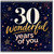 30th Birthday Card, 30 Wonderful Years of You
