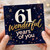 61st Birthday Card, Wonderful Years of You