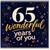 65th Birthday Card, Wonderful 65 Years Of You Card