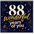88th Birthday Card, 88 Wonderful Years of You