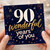 90th Birthday Card, Wonderful Years of You Celebration Card