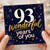 93rd Birthday Card, 93 Wonderful Years of You Card