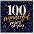 100th Birthday Card, Wonderful Years of You