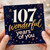 107th Birthday Card, Wonderful Years of You