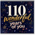 110th Birthday Card, 110 Wonderful Years of You