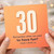 30th Birthday Card, Funny 30 Year Old Birthday Card
