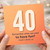 40th Birthday Card, Funny 40th Birthday Card for Him or Her, Remember When We Used to Have Fun?