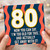 80th Birthday Card, Funny 80 Today Age Card
